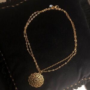 Gold Filigree Pendant Necklace - Women Jewelry La Dolce Vida
